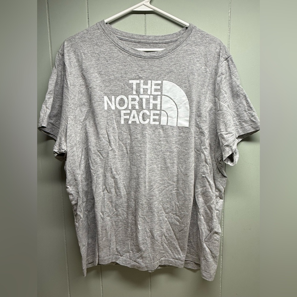 The North Face Light Gray Logo Short-Sleeve Tee